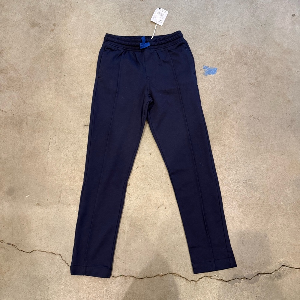 Boys DU PAREIL AU MEME Knit Pants with front pintuck